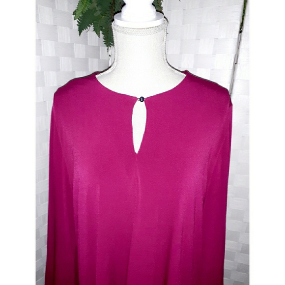 Lauren Ralph Lauren Keyhole Front Georgette Tunic - Picture 12 of 16